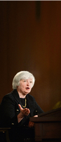 Janet Yellen, Fed-Chefin: die mächtigste Notenbankerin der Welt.
