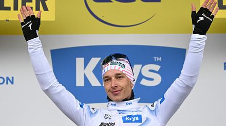 Florian Lipowitz gewann als erst dritter Deutscher das Weiße Trikot für den besten Jungprofi bei der Tour de France.