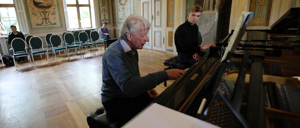 Piano Masterclass mit Professor Klaus Hellwig im Palais Lichtenau in Potsdam.