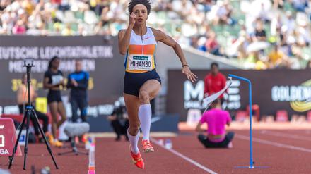 Weitsprung-Olympiasiegerin Malaika Mihambo gehört zu den größten Stars bei den Finals in Dresden.