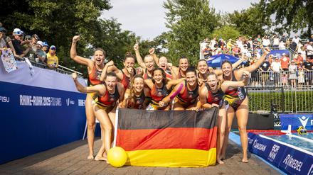 Die deutschen Wasserballerinnen holten Gold bei den World University Games.