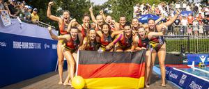 Die deutschen Wasserballerinnen holten Gold bei den World University Games.