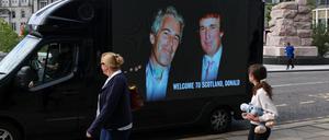 US-Präsident Donald Trump verfolgt die Epstein-Affäre bis nach Schottland.