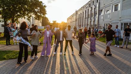 Schon früher wurden Sommerfeste auf dem Gelände der Unterkunft gefeiert. Für dieses Jahr hatte der Landkreis ein Fotoverbot ausgesprochen.