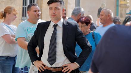 Martin Sellner Anfang Juli in Chemnitz