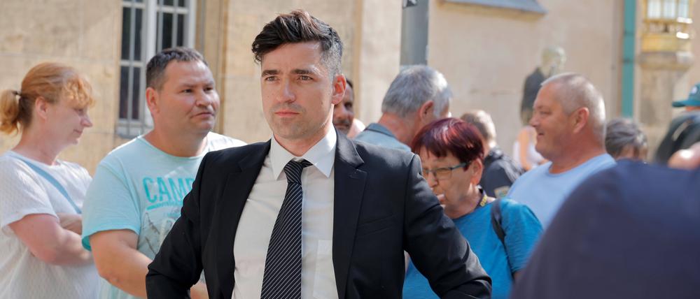 Martin Sellner Anfang Juli in Chemnitz