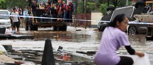Heftige Regenfälle haben verheerende Schäden in China verursacht.