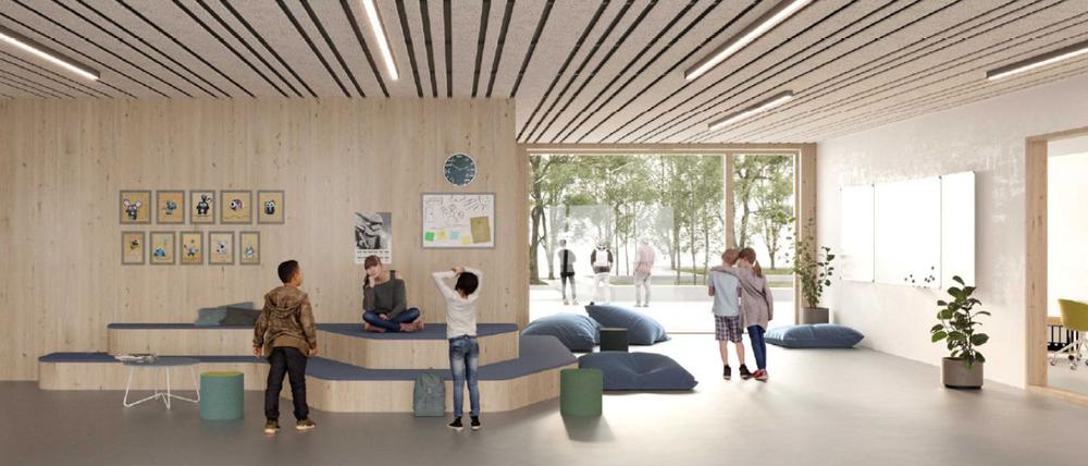 So soll die neue Schule in Marzahn aussehen.