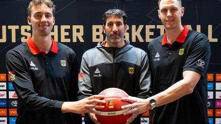 Franz Wagner, Alex Mumbru und Johannes Voigtmann in München.
