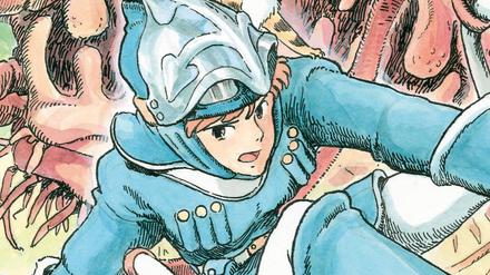 Hayao Miyazaki: Nausicaä aus dem Tal der Winde: Doppelband-Edition,  übersetzt von Junko Iwamoto und Jürgen Seebeck, Band 1: 272 Seiten, 20 Euro.