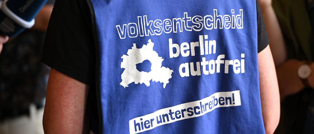 Die Initiative „Volksentscheid Berlin autofrei“ stellt sich darauf ein, bald wieder Unterschriften zu sammeln. (Archivfoto)