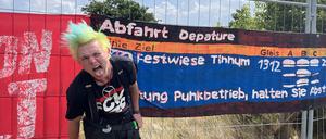 Kluntje Schürmann, Mitorganisator des Punk-Camps auf Sylt