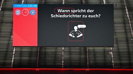 Die Durchsage der Schiedsrichter nach Entscheidungen mit Hilfe des Videobeweises wird auf alle Stadien ausgeweitet.