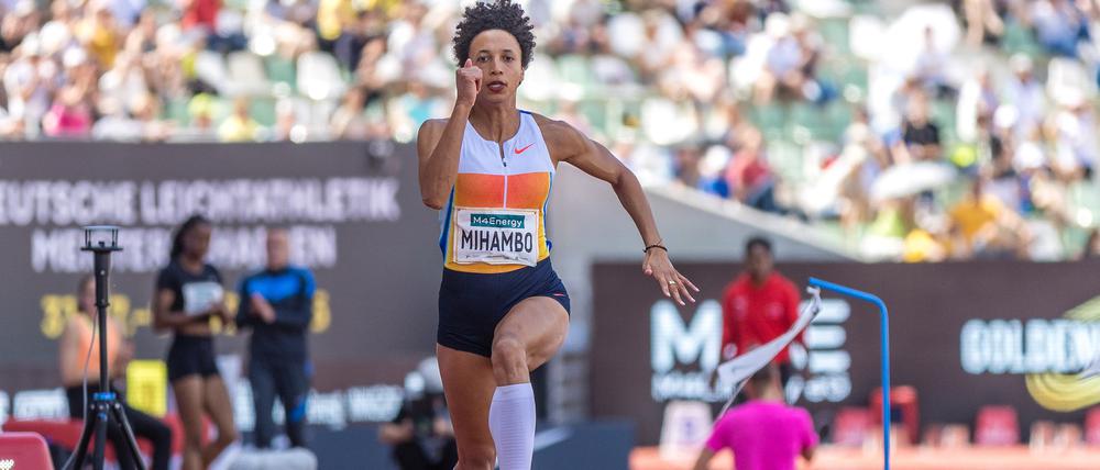Weitsprung-Olympiasiegerin Malaika Mihambo gehört zu den größten Stars bei den Finals in Dresden.