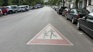 Vollgeparkt: die Blücherstraße in Kreuzberg