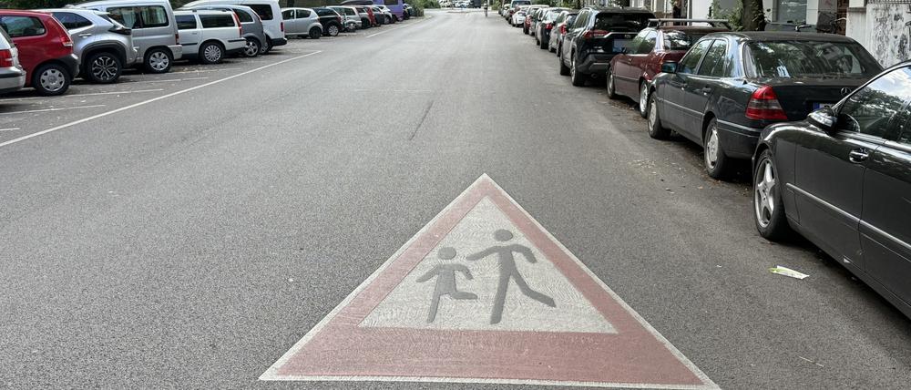 Vollgeparkt: die Blücherstraße in Kreuzberg