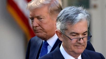 US-Präsident Donald Trump und Fed-Chef Jerome Powell.