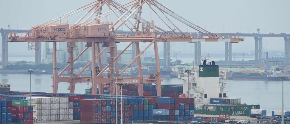 Ein Hafen in Südkorea.