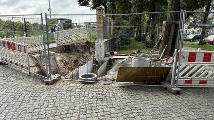 Die Arbeiten am Görlitzer Park. 