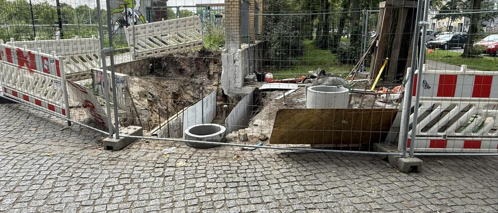 Die Arbeiten am Görlitzer Park.