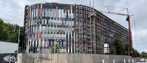Baustelle des neuen Bürogebäudes für den Bundespräsidenten in der Elisabeth-Abegg-Straße.