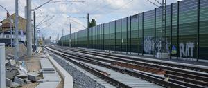 Fast fertig: die Dresdner Bahn Höhe S-Bahnhof Marienfelde.