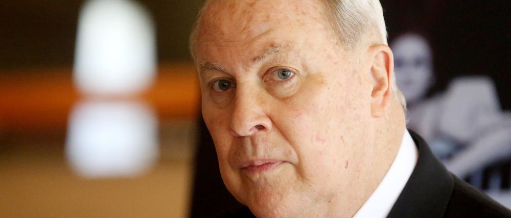 Der US-Regisseur Robert Wilson im April 2017 in Düsseldorf.