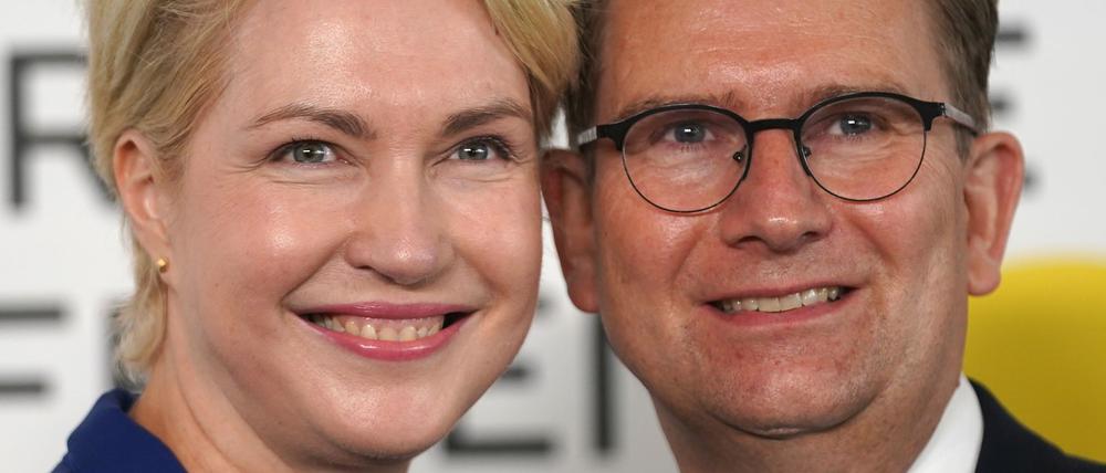 Seit 25 Jahren verheiratet: Schwesig und ihr Ehemann Stefan. (Archivbild)