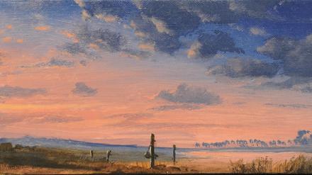 Matthias Koeppels „Havelufer bei Sonnenuntergang“ aus dem Jahr 2013.