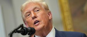 US-Präsident Donald Trump im Weißen Haus in Washington.