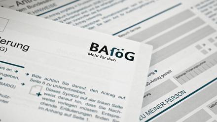Ein Bafög-Antragsformular (Symbolbild)