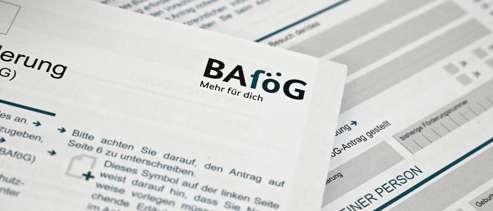 Ein Bafög-Antragsformular (Symbolbild)