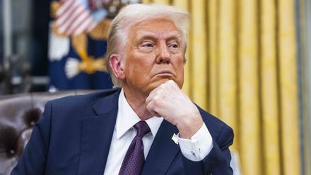 US-Präsident Donald Trump im Oval Office des Weißen Hauses in Washington, D.C..