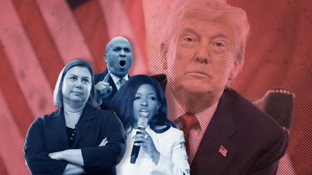 Die Demokraten befinden sich derzeit in einem Richtungsstreit: Wie kann man Donald Trump am besten beikommen?