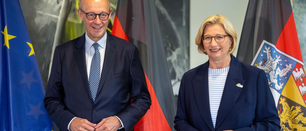 Merz kam zum Antrittsbesuch ins Saarland