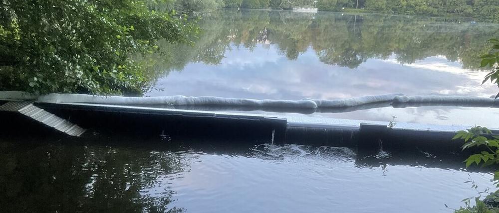 Die Einsatzstelle am Schäfersee
