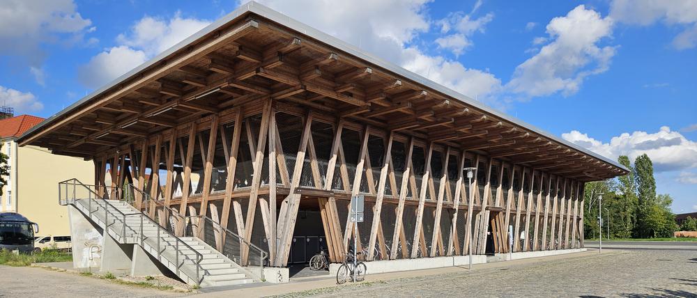 Das Fahrradparkhaus in Eberswalde