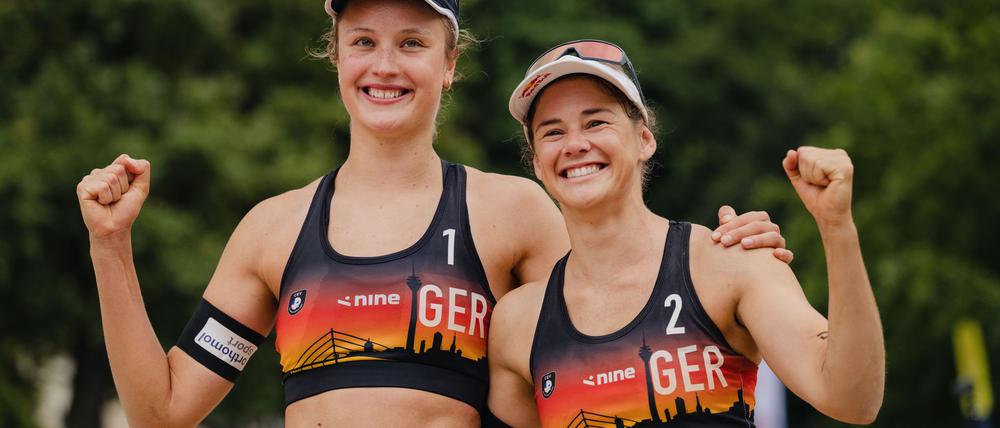 EM-Titel verloren, Bronze gewonnen: Svenja Müller (l) und Cinja Tillmann