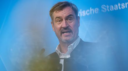 29.07.2025, Bayern, München: Markus Söder, (CSU) Ministerpräsident von Bayern, nimmt nach der bayerischen Kabinettssitzung an einer abschließenden Pressekonferenz teil. Foto: Peter Kneffel/dpa +++ dpa-Bildfunk +++