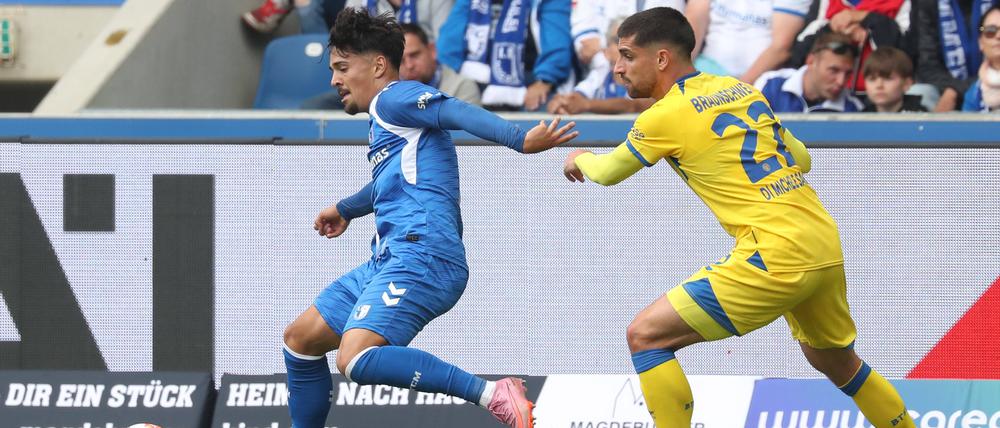 Duell zwischen Magdeburg und Braunschweig.