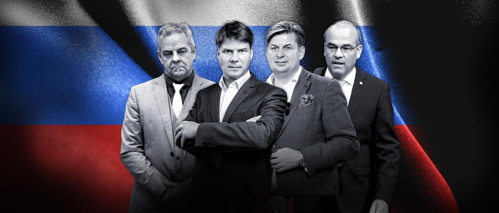 v. l. n. r.: Frank Otto Lizureck, Steffen Kotré, Maximilian Krah, Rainer Rothfuß, alle AfD