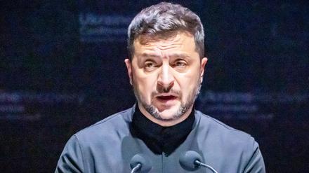 10.07.2025, Italien, Rom: Wolodymyr Selenskyj, Präsident der Ukraine, spricht bei der Wiederaufbaukonferenz für die Ukraine (Archivbild).
