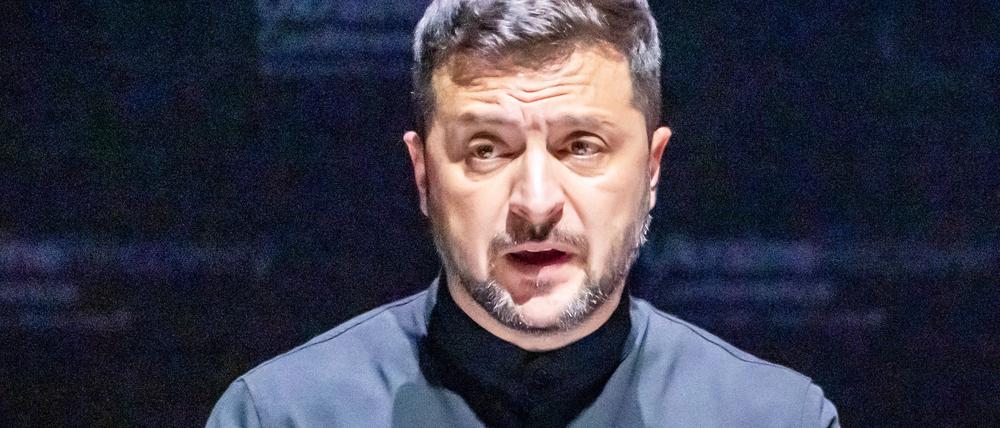 10.07.2025, Italien, Rom: Wolodymyr Selenskyj, Präsident der Ukraine, spricht bei der Wiederaufbaukonferenz für die Ukraine (Archivbild).
