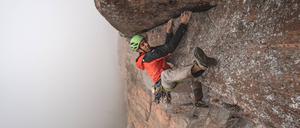 Alex Honnold am Felsen El Capitan, im Yosemite-Nationalpark.
