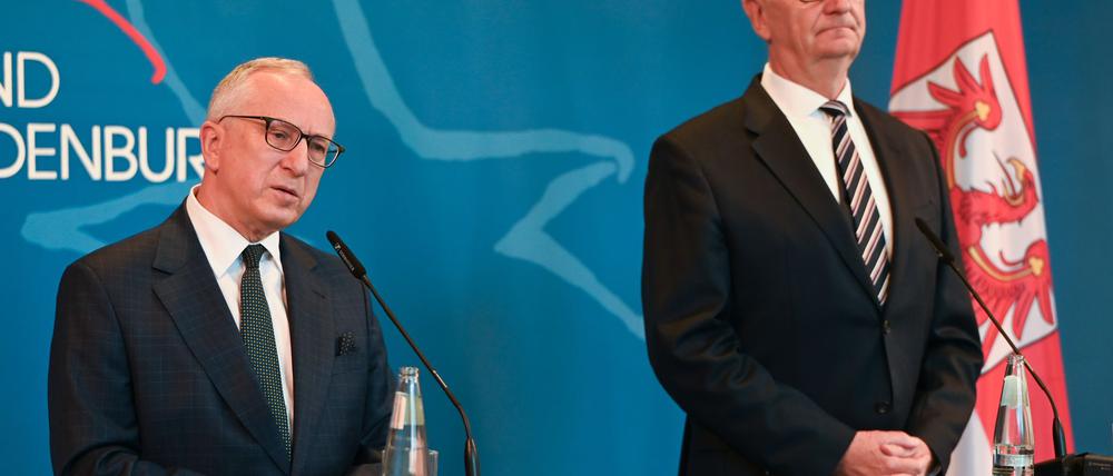 Der neue polnische Botschafter Tombinski kam zum Antrittsbesuch in die Potsdamer Staatskanzlei.