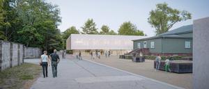 Visualisierung des neuen Besucherinformationszentrums für die KZ-Gedenkstätte Sachsenhausen vom Berliner Architekturbüro Lankes und Koengter.
