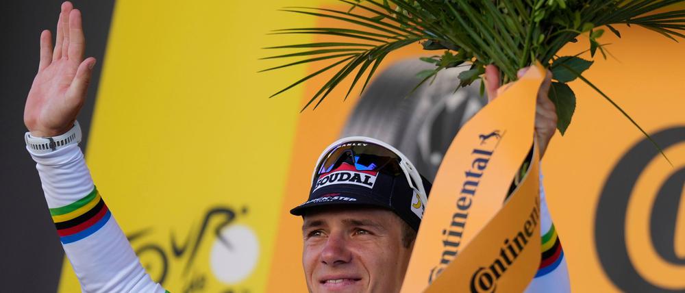 Wechsel zu Red Bull: Remco Evenepoel will noch öfter bei der Tour jubeln.
