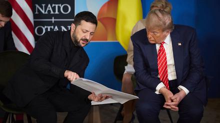Die Beziehungen zwischen dem ukrainischen Präsidenten Wolodymyr Selenskyj und US-Präsident Donald Trump sind nicht immer leicht gewesen. In einem Telefonat haben sie nun ihre Positionen zu Russland abgestimmt. (Archivbild)