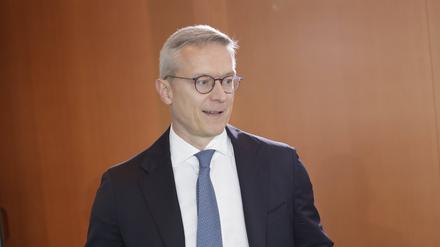 Digitalminister Karsten Wildberger (CDU) bei einer Kabinettssitzung.