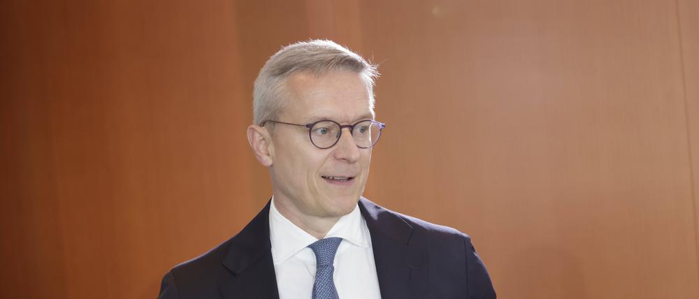 Digitalminister Karsten Wildberger (CDU) bei einer Kabinettssitzung.